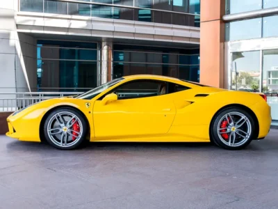 2018 FERRARI 488 GTB 3.9 Liters 8-cylinder Petrol Engine Yellow Tan Coupe RWD