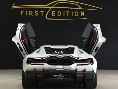 2024 Lamborghini Revuelto 6.5L Naturally Aspirated V12 Hybrid White Red Sports Car