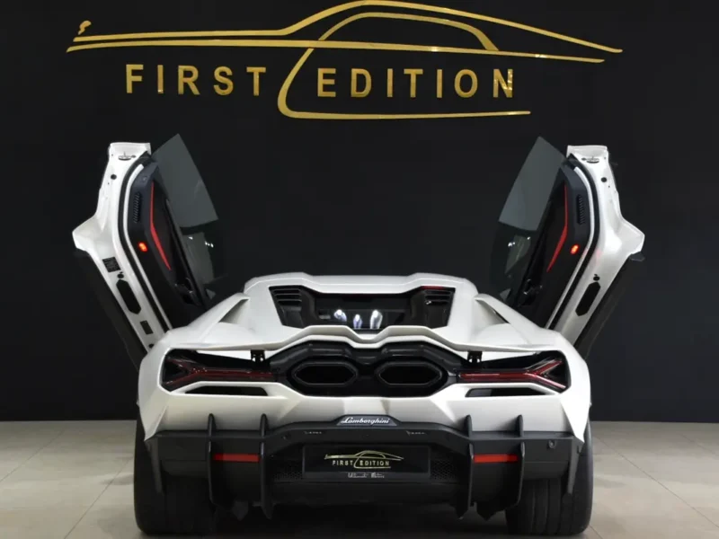 2024 Lamborghini Revuelto 6.5L Naturally Aspirated V12 Hybrid White Red Sports Car