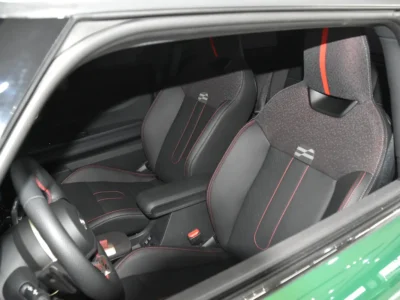 2025 Mini Cooper S JCW 2.0L turbocharged 4 Cylinder Engine Green Black Hatchback