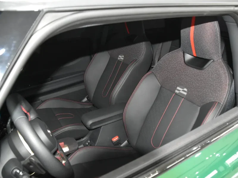 2025 Mini Cooper S JCW 2.0L turbocharged 4 Cylinder Engine Green Black Hatchback