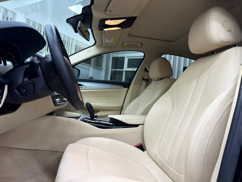 2020 BMW 5-Series 520i 2.0-liter Turbocharged 4 Cylinder Petrol Engine Black Beige Sedan