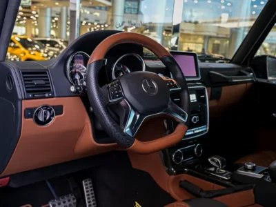 2014 Mercedes-Benz G 63 AMG 6×6 5.5L twin-turbo V8 Engine Black Tan Pickup Truck