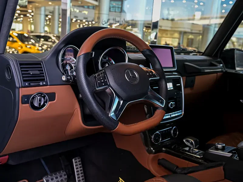 2014 Mercedes-Benz G 63 AMG 6×6 5.5L twin-turbo V8 Engine Black Tan Pickup Truck