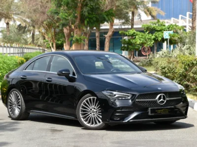 2025 Mercedes-Benz CLA200 AMG 1.3-liter Turbo 4 Cylinder Engine Black Red Sedan