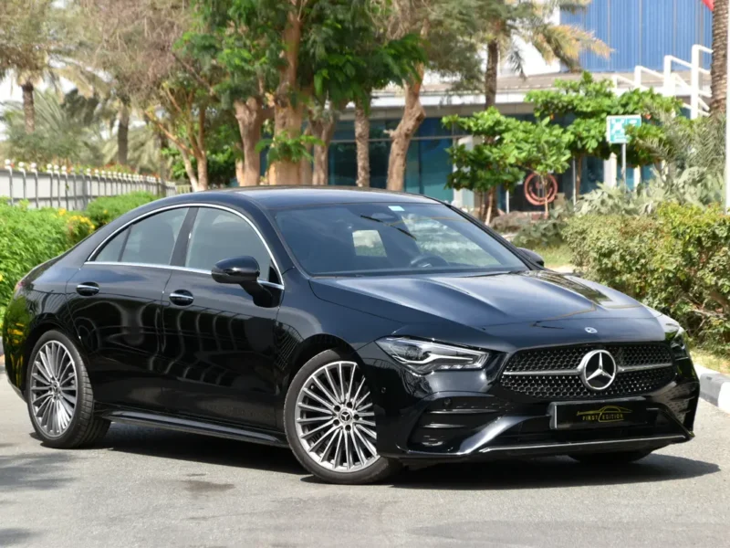 2025 Mercedes-Benz CLA200 AMG 1.3-liter Turbo 4 Cylinder Engine Black Red Sedan
