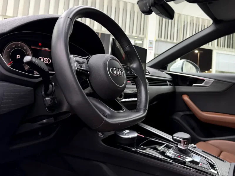 2022 Audi A5 40 TFSI S-Line 2.0-liter turbocharged 4-Cylinder Engine White Brown Sedan