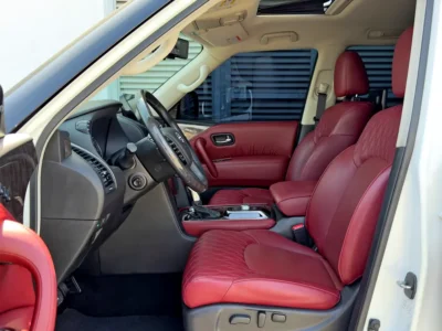 2024 Nissan Patrol LE Platinum 5.6-liter V8 Petrol Engine White Red SUV GCC Specs