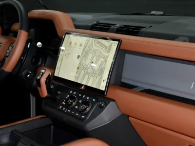 2026 Land Rover Defender 110 OCTA 4.4-liter twin-turbo V8 Engine White Tan SUV