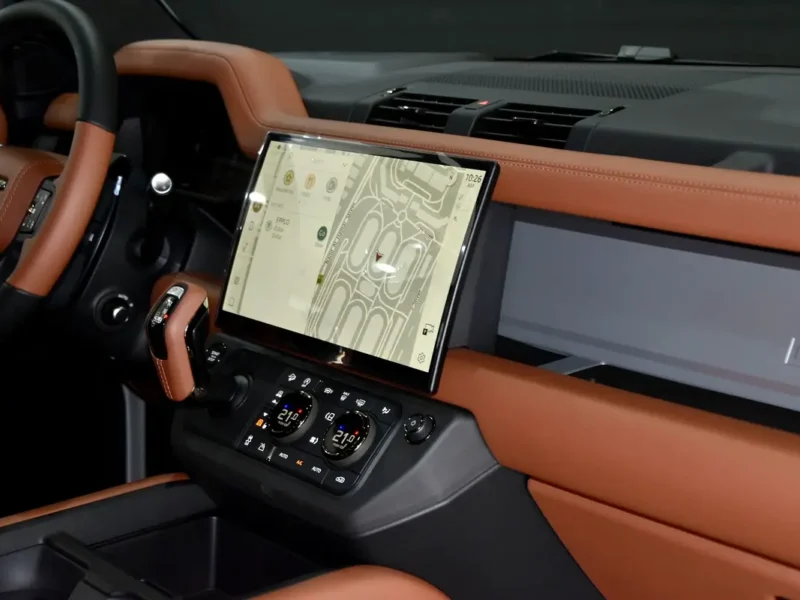 2026 Land Rover Defender 110 OCTA 4.4-liter twin-turbo V8 Engine White Tan SUV