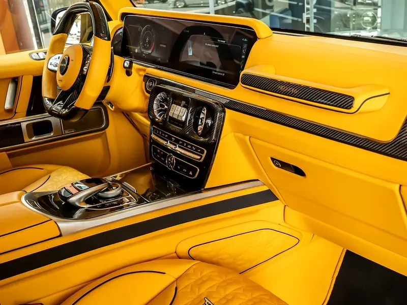 2023 Mercedes-Benz AMG G 63 KEYVANY 4.0L V8 Biturbo Engine Matte Black Yellow SUV