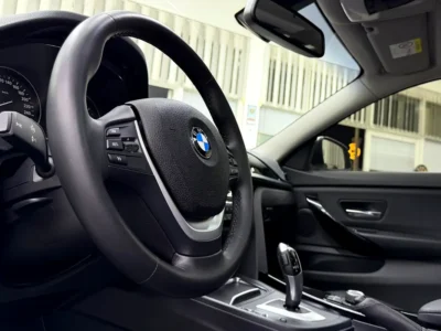 2019 BMW 420i Gran Coupe 2.0L turbocharged 4-cylinder Petrol Engine White Black Sedan