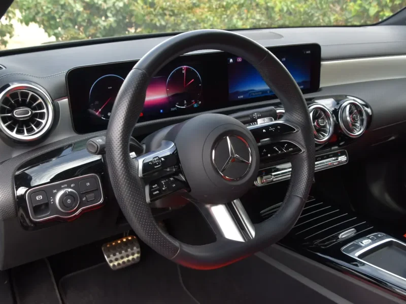 2025 Mercedes-Benz CLA200 AMG 1.3-liter Turbo 4 Cylinder Engine Black Red Sedan