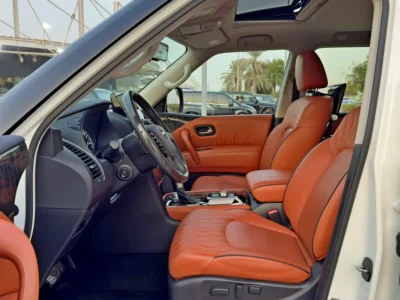 2023 Nissan Patrol SE Platinum 4.0-liter V6 Petrol Engine White Tan SUV GCC Specs