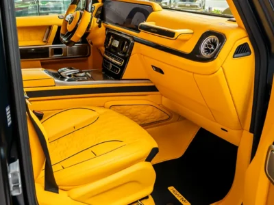 2023 Mercedes-Benz AMG G 63 KEYVANY 4.0L V8 Biturbo Engine Matte Black Yellow SUV