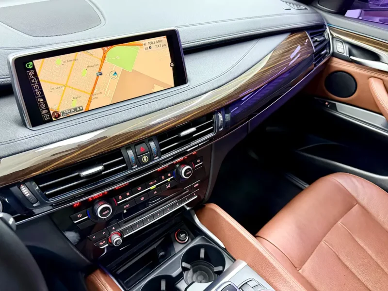 2017 BMW X6 xDrive35i 3.0-liter Turbocharged Inline 6-cylinder Engine White Brown SUV