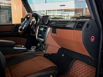 2014 Mercedes-Benz G 63 AMG 6×6 5.5L twin-turbo V8 Engine Black Tan Pickup Truck