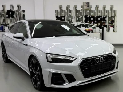 2022 Audi A5 40 TFSI S-Line 2.0-liter turbocharged 4-Cylinder Engine White Brown Sedan