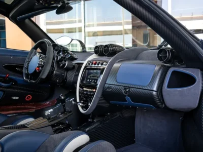 2018 PAGANI HUARYA BC 19 6.0 Liters V12 Petrol Engine White Blue Sports Car