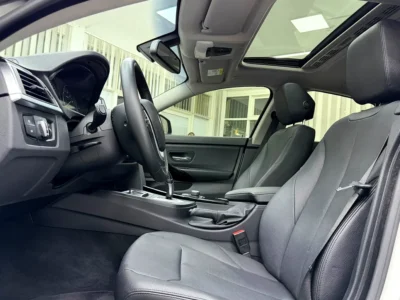 2019 BMW 420i Gran Coupe 2.0L turbocharged 4-cylinder Petrol Engine White Black Sedan