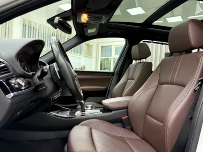 2017 BMW X3 xDrive28i 2.0 Litres Inline-4 TwinPower Turbo Petrol Engine White Brown SUV