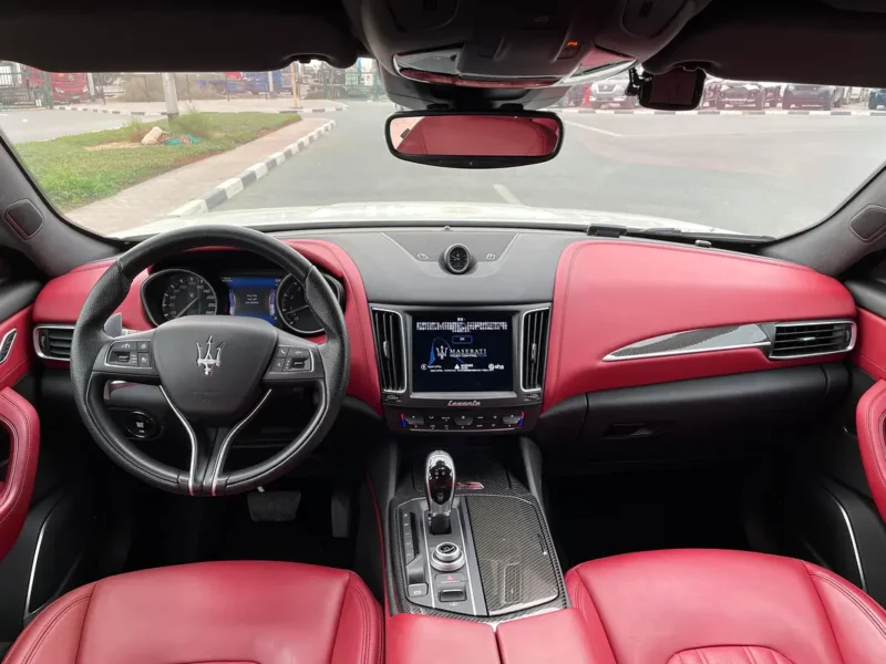 2017 Maserati Levante Standard V6 Engine White Red SUV Full option Excellent Condition