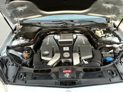 2011 Mercedes-Benz CLS-Class CLS 63 AMG 6.3L V8 BITURBO Engine Silver Black Sedan