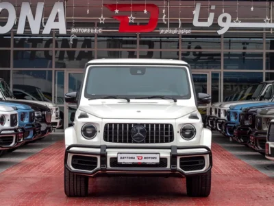 2021 Mercedes-Benz G-Class G 63 AMG 4.0 Litres V8 Biturbo Petrol Engine White Red SUV