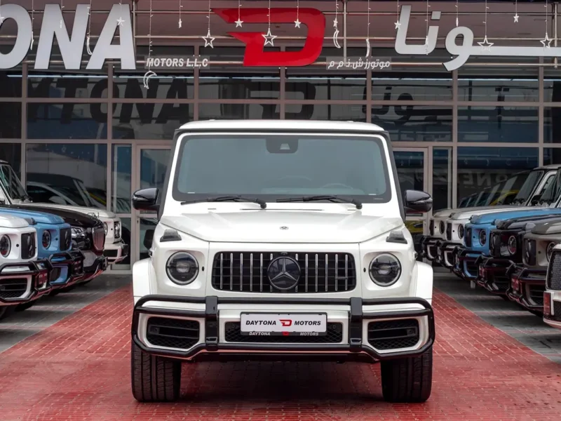2021 Mercedes-Benz G-Class G 63 AMG 4.0 Litres V8 Biturbo Petrol Engine White Red SUV