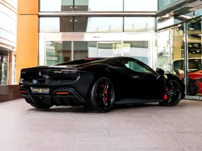 2025 Ferrari 296 GTS Standard 3.0-liter twin-turbocharged V6 engine Black Red Sports Car