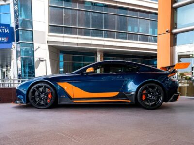 2016 Aston Martin V12 Vantage 5.9-liter V12 Petrol Engine Blue Sports Car GCC Specs