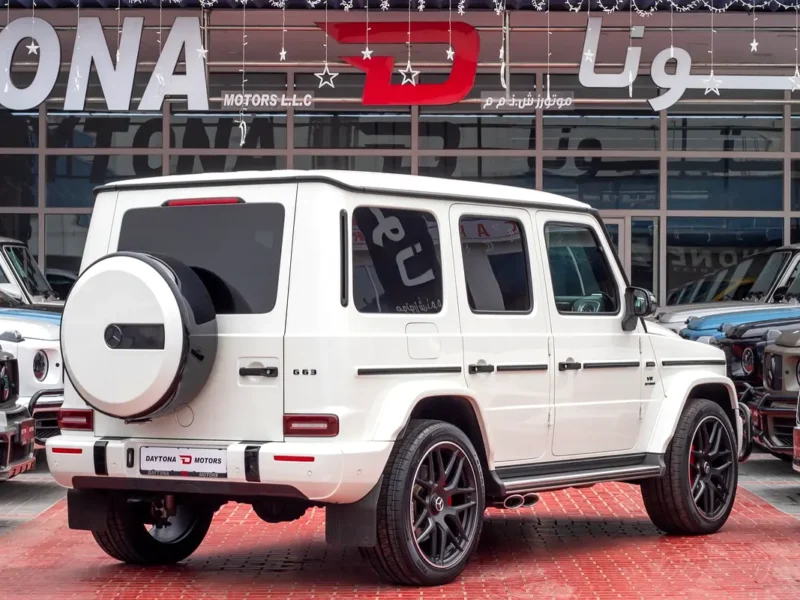 2021 Mercedes-Benz G-Class G 63 AMG 4.0 Litres V8 Biturbo Petrol Engine White Red SUV
