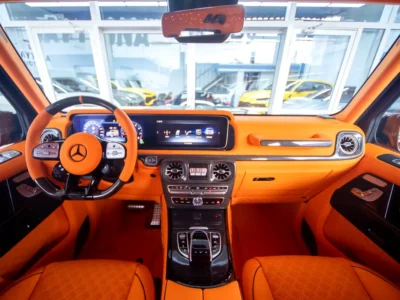 2024 Mercedes-Benz G-Class G 63 AMG 4.0 Litres V8 Biturbo Petrol Engine Black Orange SUV