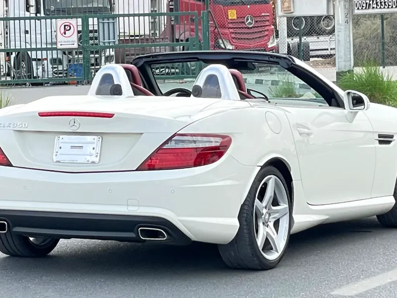 2012 Mercedes-Benz SLK 350 Blueefficiency 6 Cylinders White Red Convertible Full option