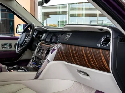 2019 Rolls-Royce Cullinan Silver Badge 6.75-liter twin-turbo V12 Engine Purple White SUV