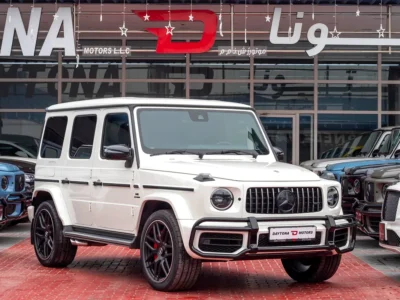 2021 Mercedes-Benz G-Class G 63 AMG 4.0 Litres V8 Biturbo Petrol Engine White Red SUV
