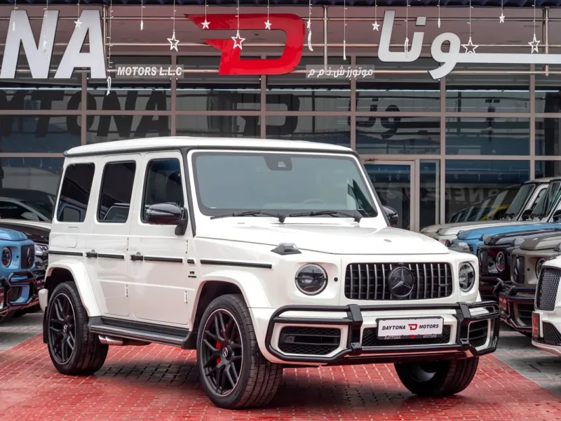 2021 Mercedes-Benz G-Class G 63 AMG 4.0 Litres V8 Biturbo Petrol Engine White Red SUV
