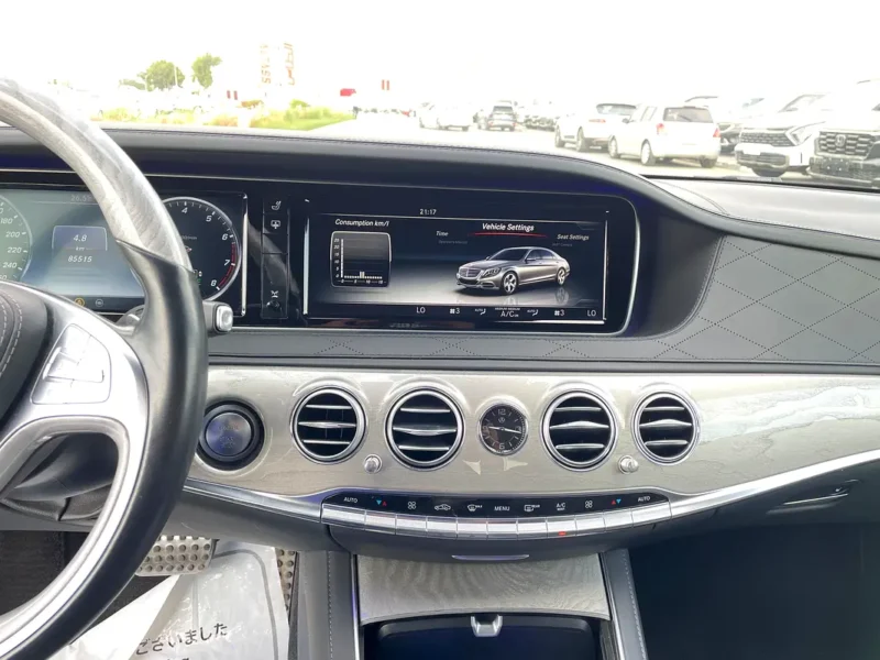 2015 Mercedes-Benz S-Class S 550 8 Cylinders Engine White Black Sedan PREMIUM PACKAGE