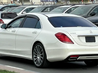 2015 Mercedes-Benz S-Class S 550 8 Cylinders Engine White Black Sedan PREMIUM PACKAGE
