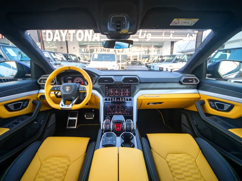 2019 Lamborghini Urus Standard V8 Twin Turbo Petrol Engine 4.0 Litres Blue Yellow SUV