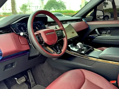 2024 Land Rover Range Rover Sport HSE Dynamic 3.0L inline-6-cylinder White Maroon SUV