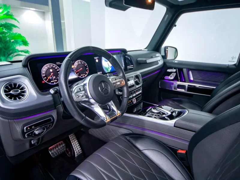 2021 Mercedes-Benz G-Class G 63 AMG 4.0 Litres V8 Biturbo Petrol White Engine Black SUV