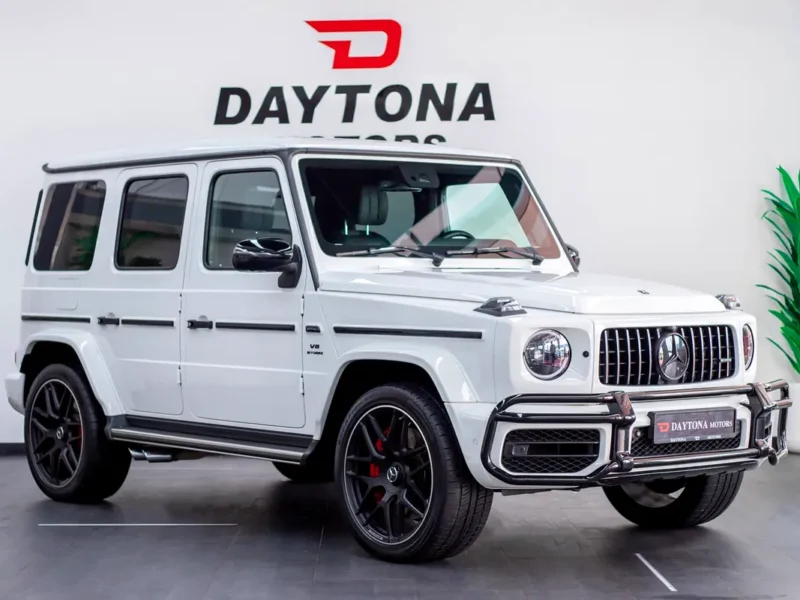 2021 Mercedes-Benz G-Class G 63 AMG 4.0 Litres V8 Biturbo Petrol White Engine Black SUV
