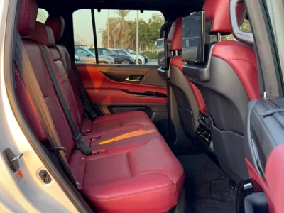 2023 Lexus LX 600 Signature 3.5-liter twin-turbo V6 Petrol Engine White Red SUV GCC