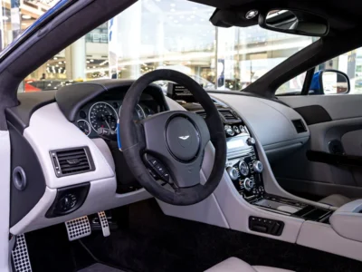 2015 Aston Martin V8 Vantage S 4.7 Litres V8 Petrol Engine Blue White Coupe