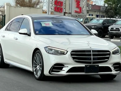2022 Mercedes-Benz S-Class S 580 4Matic 8 Cylinders Engine White Black Sedan FULL OPTION