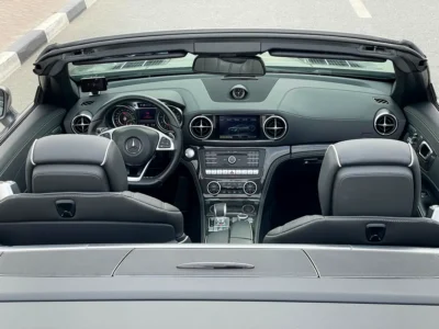 2017 Mercedes-Benz SL-Class SL 550 4.7L V8 BITURBO Engine Grey Black Convertible Full option