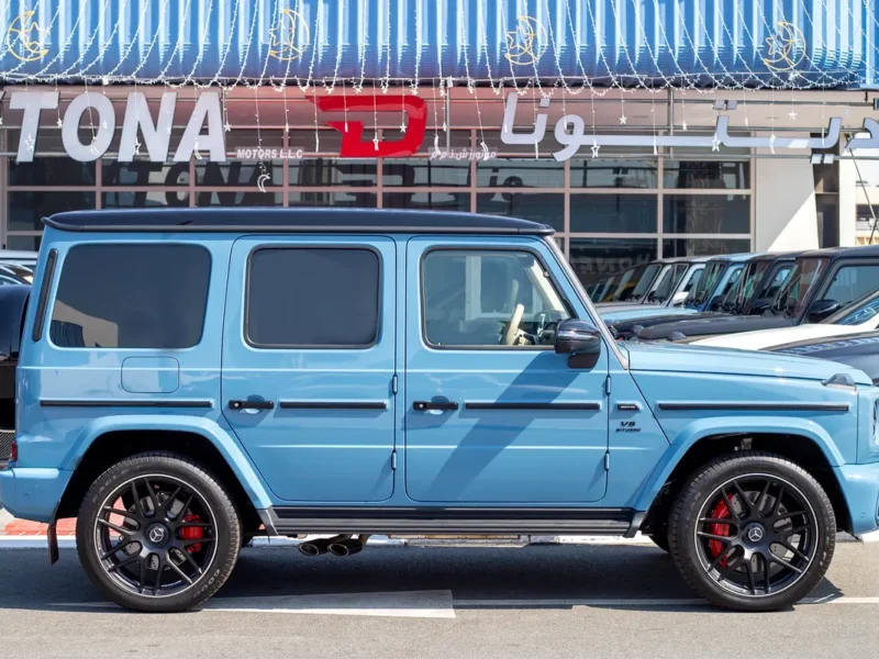 2025 Mercedes-Benz G-Class G 63 AMG 4.0 Litres V8 Biturbo Petrol Engine Blue White SUV