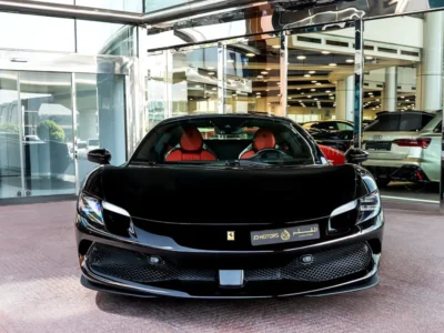 2025 Ferrari 296 GTS Standard 3.0-liter twin-turbocharged V6 engine Black Red Sports Car