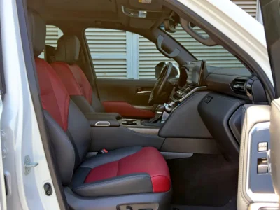 2022 Toyota Land Cruiser VXR 3.5 Liters 6 Cylinders Petrol Engine White Red SUV